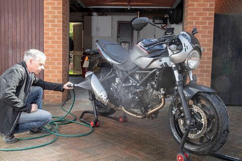 Things to do during Covid isolation: give your motorbike a proper clean