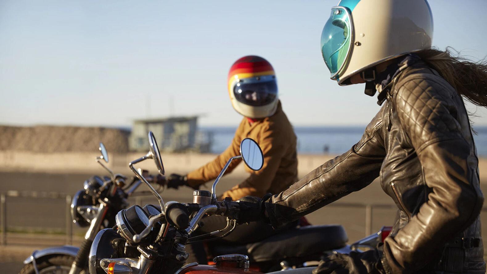 Women Motorcycle Motorbike Cruiser Touring 5 Pocket style Leather