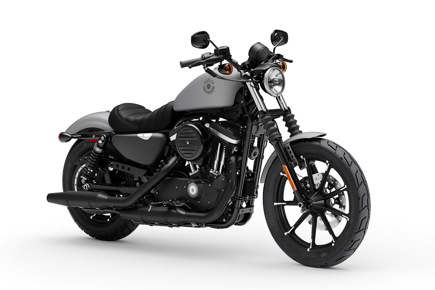 Front three quarter view of the Harley Iron 883