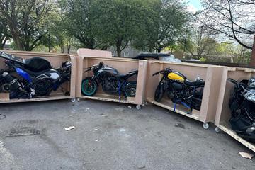 Crate escape! Police seize stolen bike haul just hours before it was due to be shipped abroad