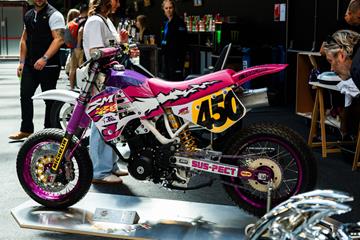 Royal Enfield Guerrilla 450 roadster transformed into long-legged '90s inspired supermoto
