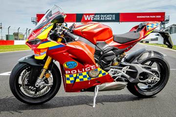 Ducati UK donate 213bhp Panigale V4S superbike to national BikeSafe program