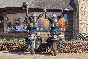 Biking couple riding around the world kick off second leg of global adventure on cheap Honda CG125s